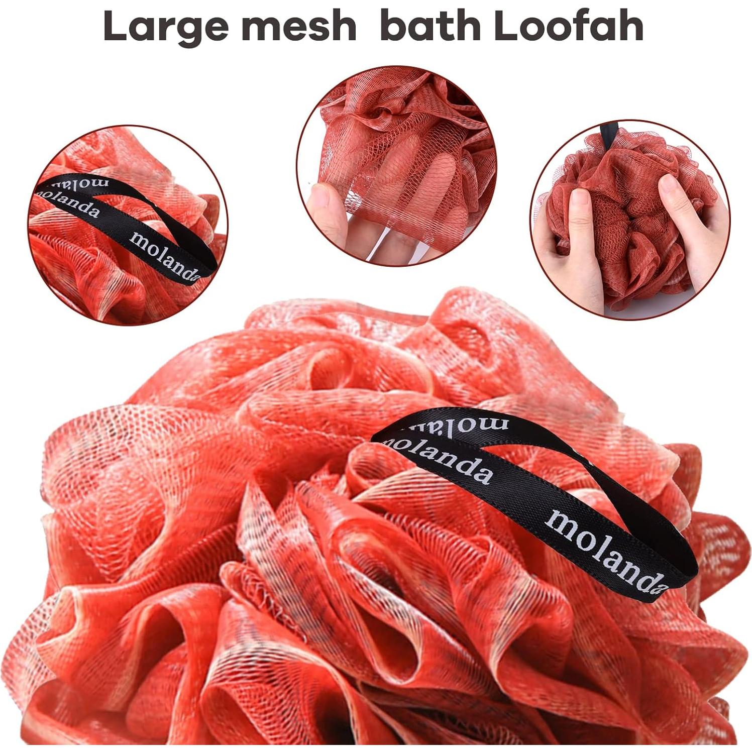 Esponjas de Loofah Molanda - Exfoliación Suave, Paquete de 2