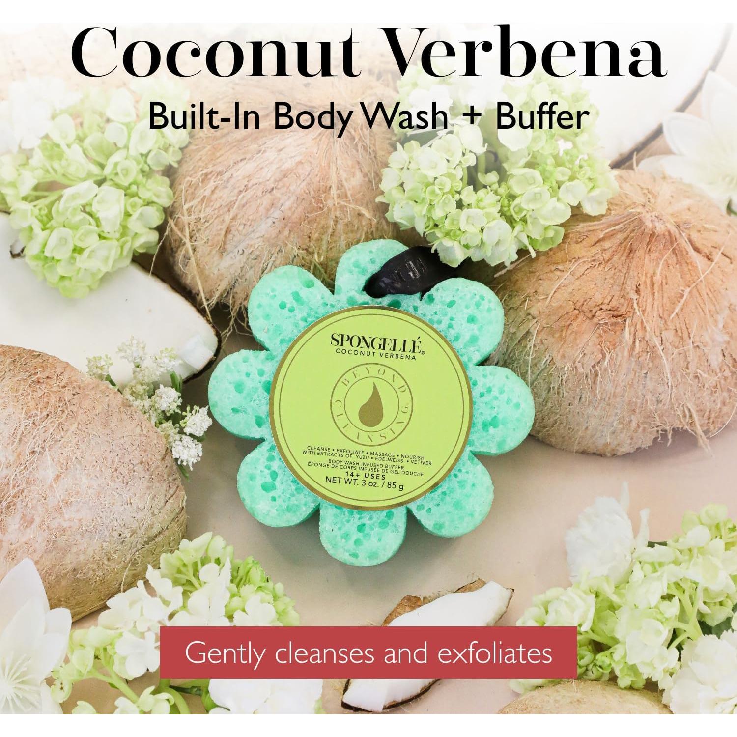 Esponja Exfoliante Spongelle Coco Verbena 1 Cuenta 14+ Usos
