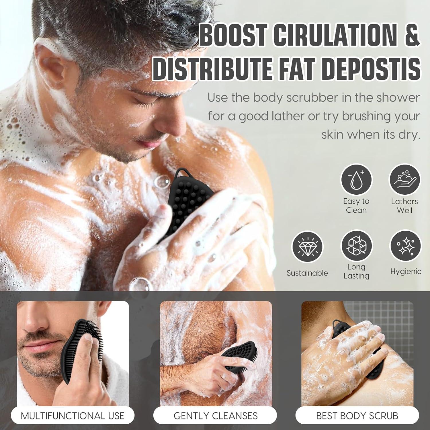 Esponja de Silicona Exfoliante VWMYQ Doble Cara 12.7x7.6cm