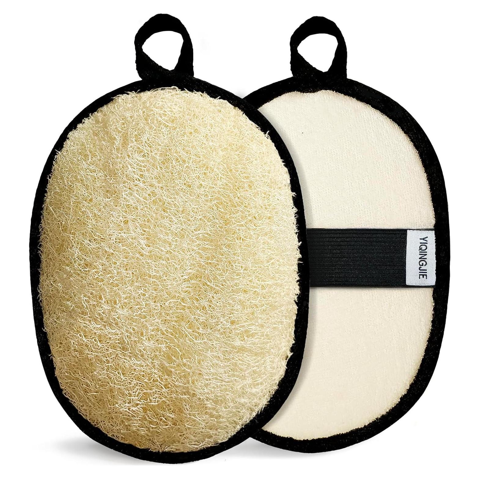 Esponja de Lufa Natural YIQINGJIE Exfoliante Grande 13x18cm