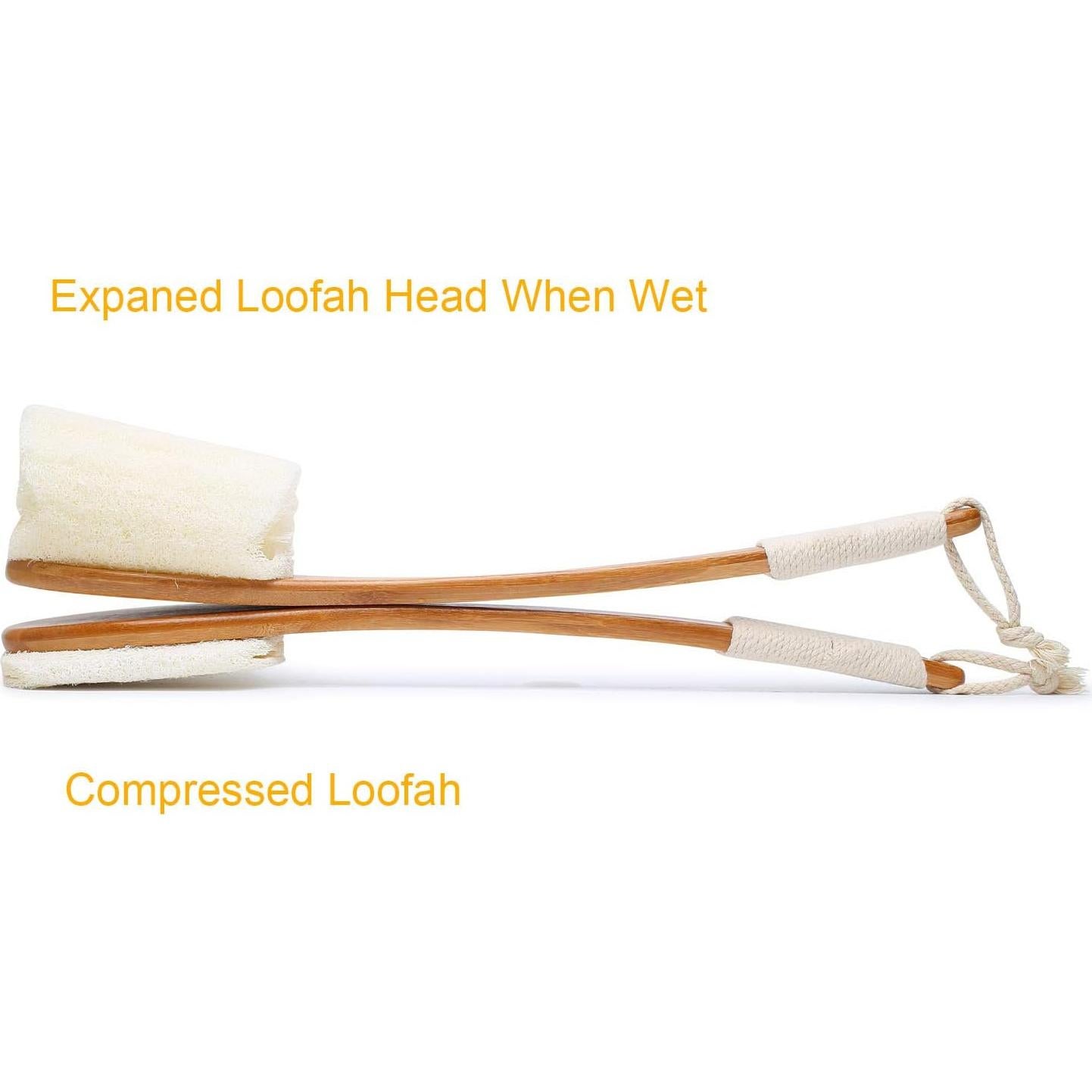 Cepillo de Espalda Leotruny Lufa Natural 43.18 cm Paquete de 2