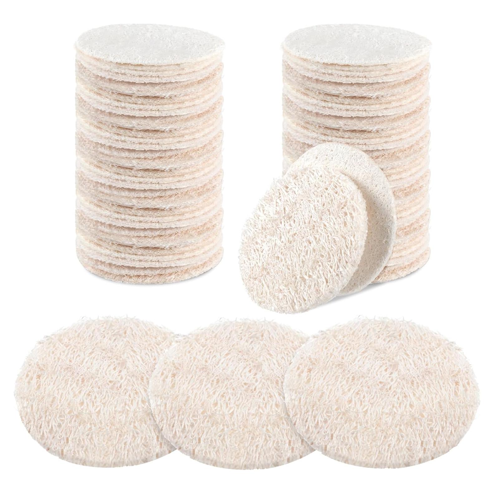 Esponjas Exfoliantes Faciales Bokon 50 Pcs Lufa Natural 6 cm