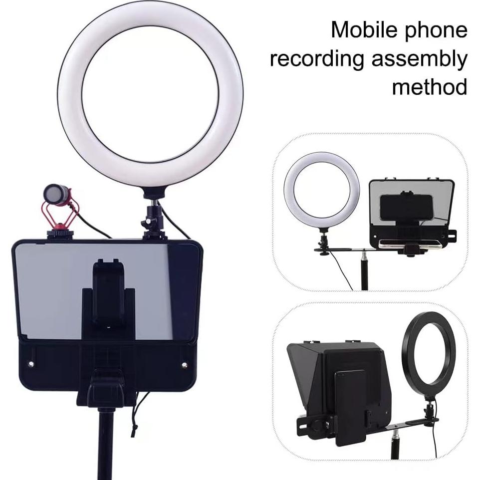 Teleprompter Inmei Portátil para Smartphone y DSLR 20.2x14.5cm