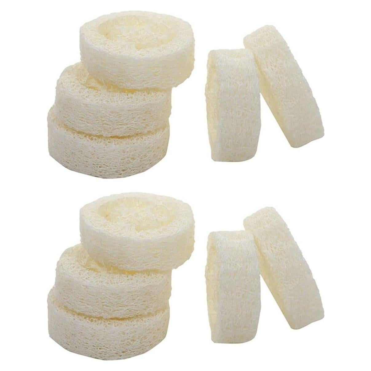 10 Rodajas de Luffa Natural Exfoliante para Jabón - GANPUB