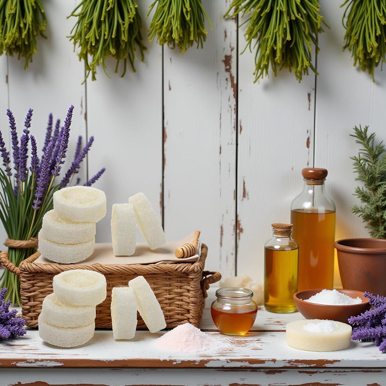 10 Rodajas de Luffa Natural Exfoliante para Jabón - GANPUB