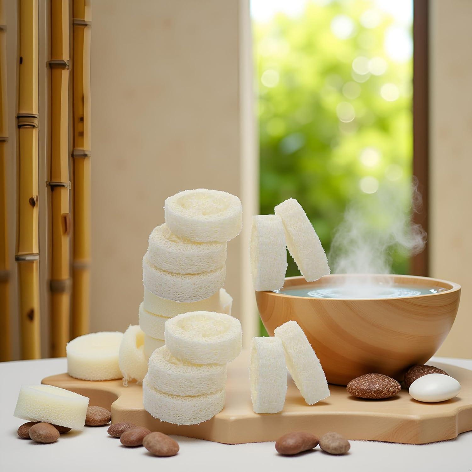 10 Rodajas de Luffa Natural Exfoliante para Jabón - GANPUB