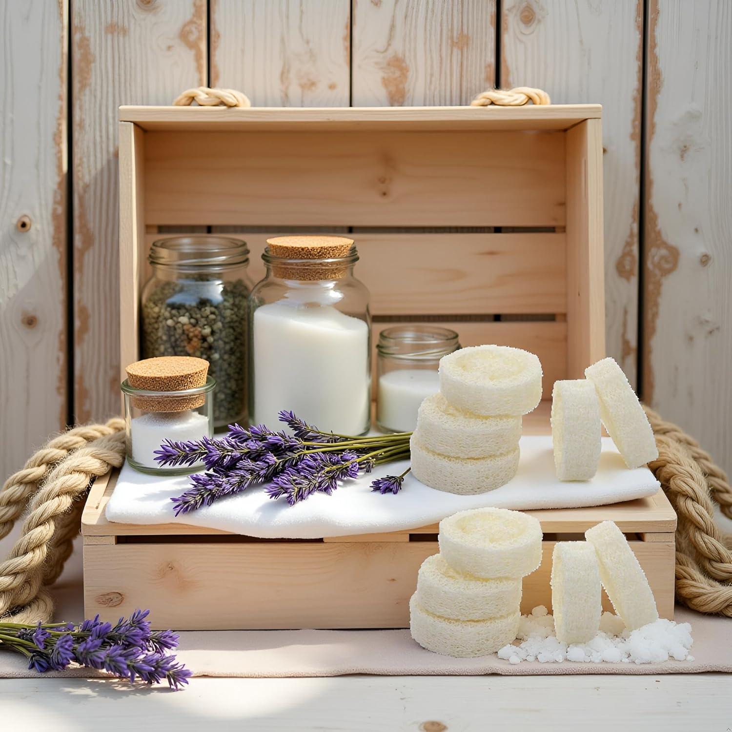 10 Rodajas de Luffa Natural Exfoliante para Jabón - GANPUB