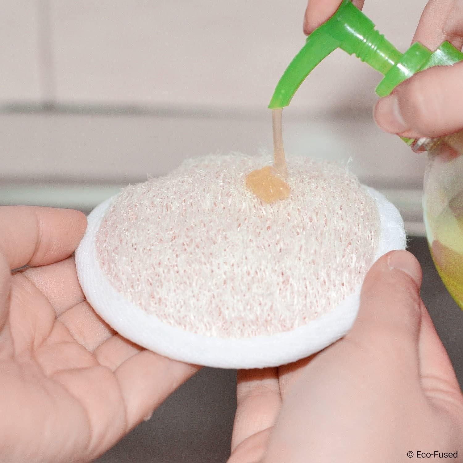 Esponjas de Lufa Natural Eco-Fused - Paquete de 5 Unidades