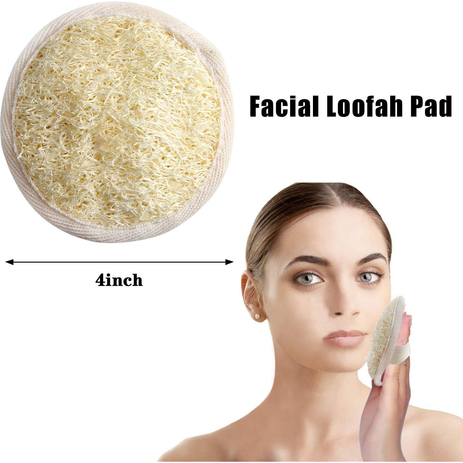 Esponjas Exfoliantes de Loofa FEBSNOW - 4 Piezas Naturales