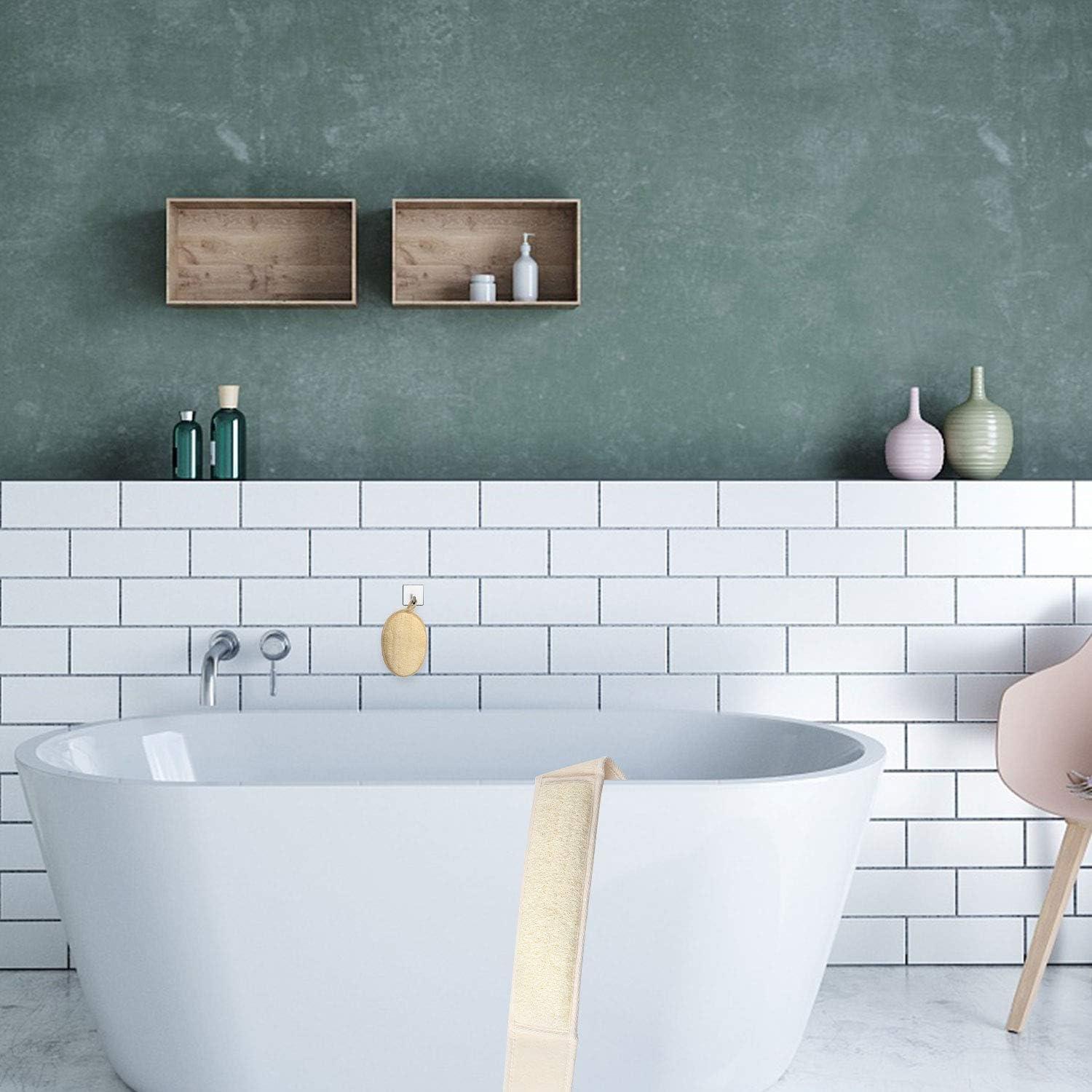 Esponjas Exfoliantes de Loofa FEBSNOW - 4 Piezas Naturales