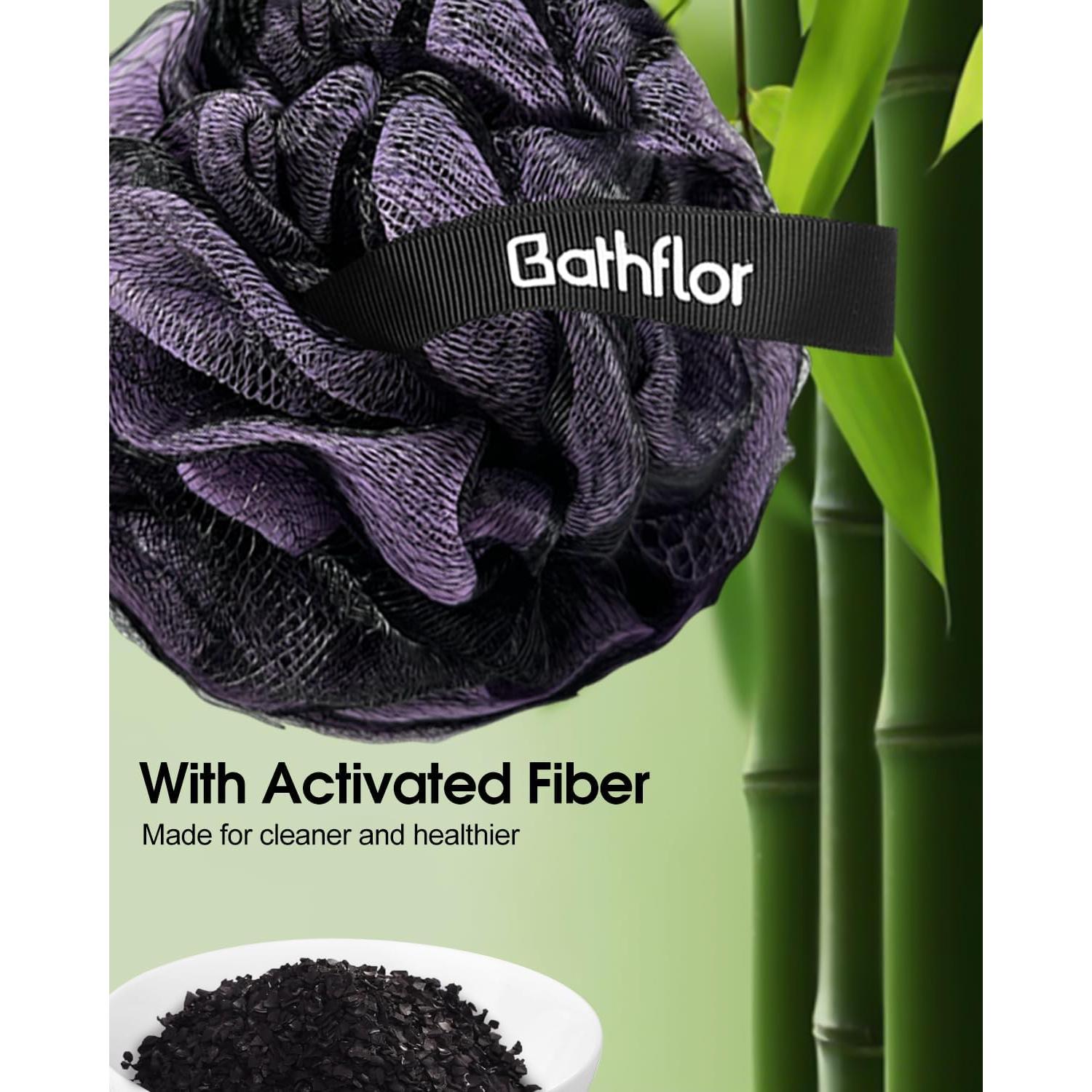 Esponja de Loofah XL 80g Bathflor con Mango Largo 43cm