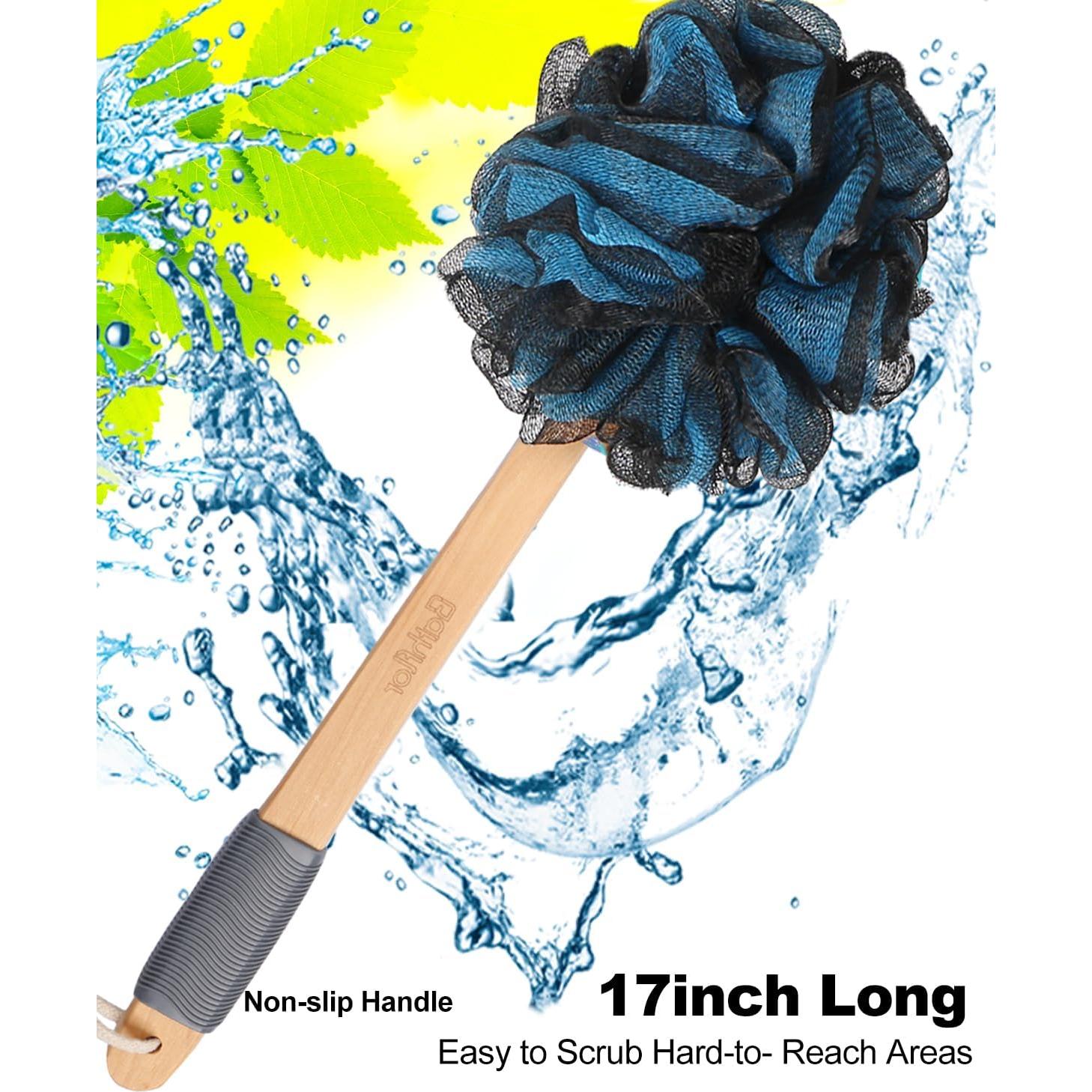 Esponja de Loofah XL 80g Bathflor con Mango Largo 43cm