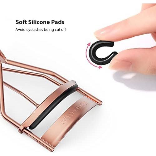 Rizador de Pestañas Kaasage Profesional con Almohadillas Reemplazables