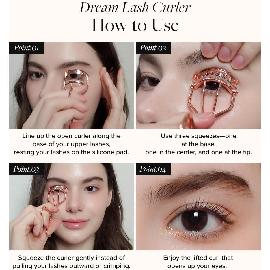 Rizador de Pestañas Sin Dolor Dear Dahlia - Almohadilla de Silicona