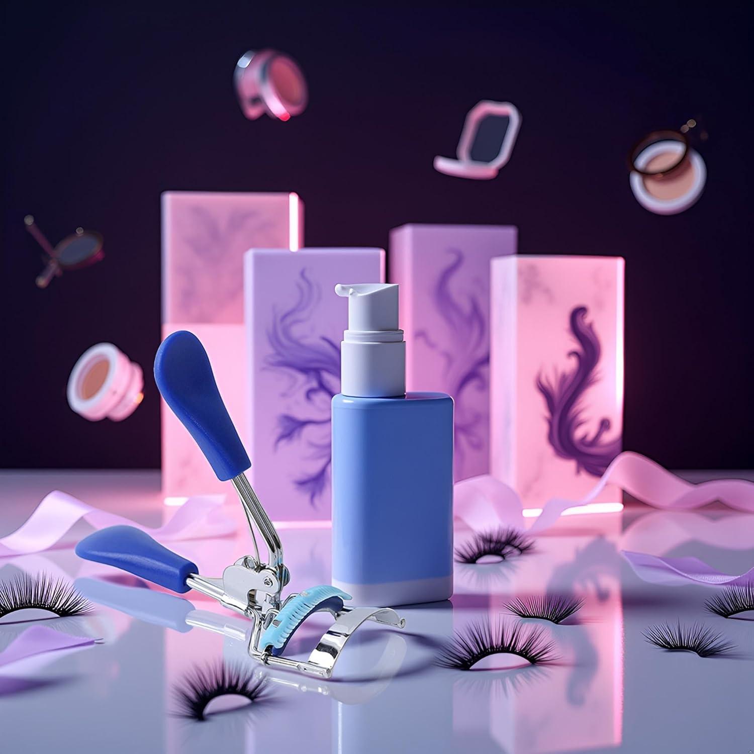 Rizador de Pestañas Profesional Labriciyon Azul Ergonomico