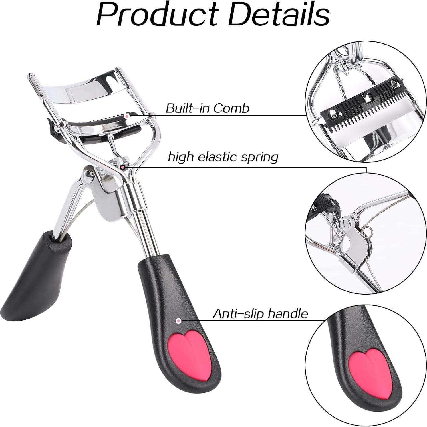 Rizador de Pestañas con Peine Sliverdew 10.7x3.5cm 2 Pcs