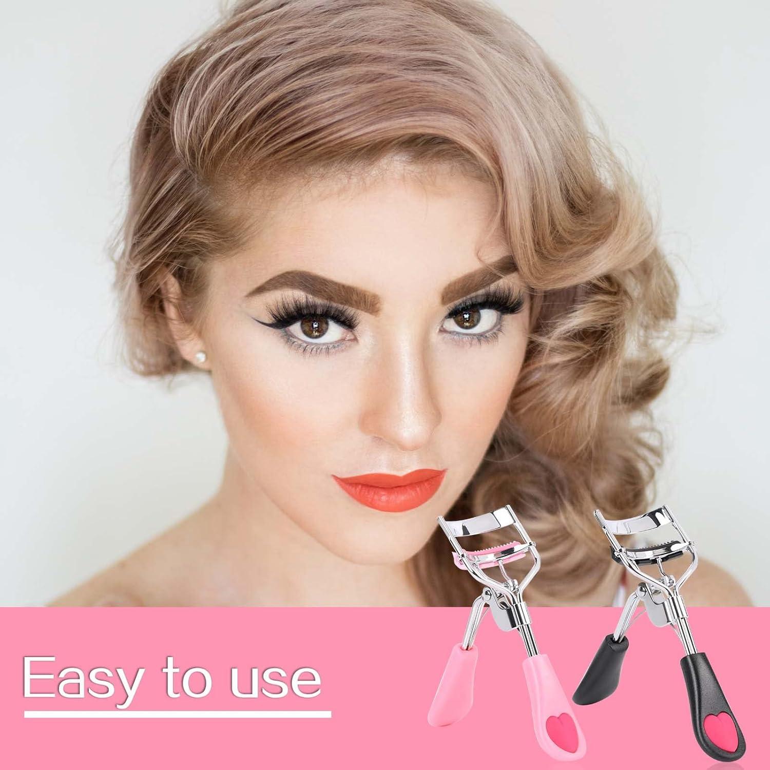 Rizador de Pestañas con Peine Sliverdew 10.7x3.5cm 2 Pcs