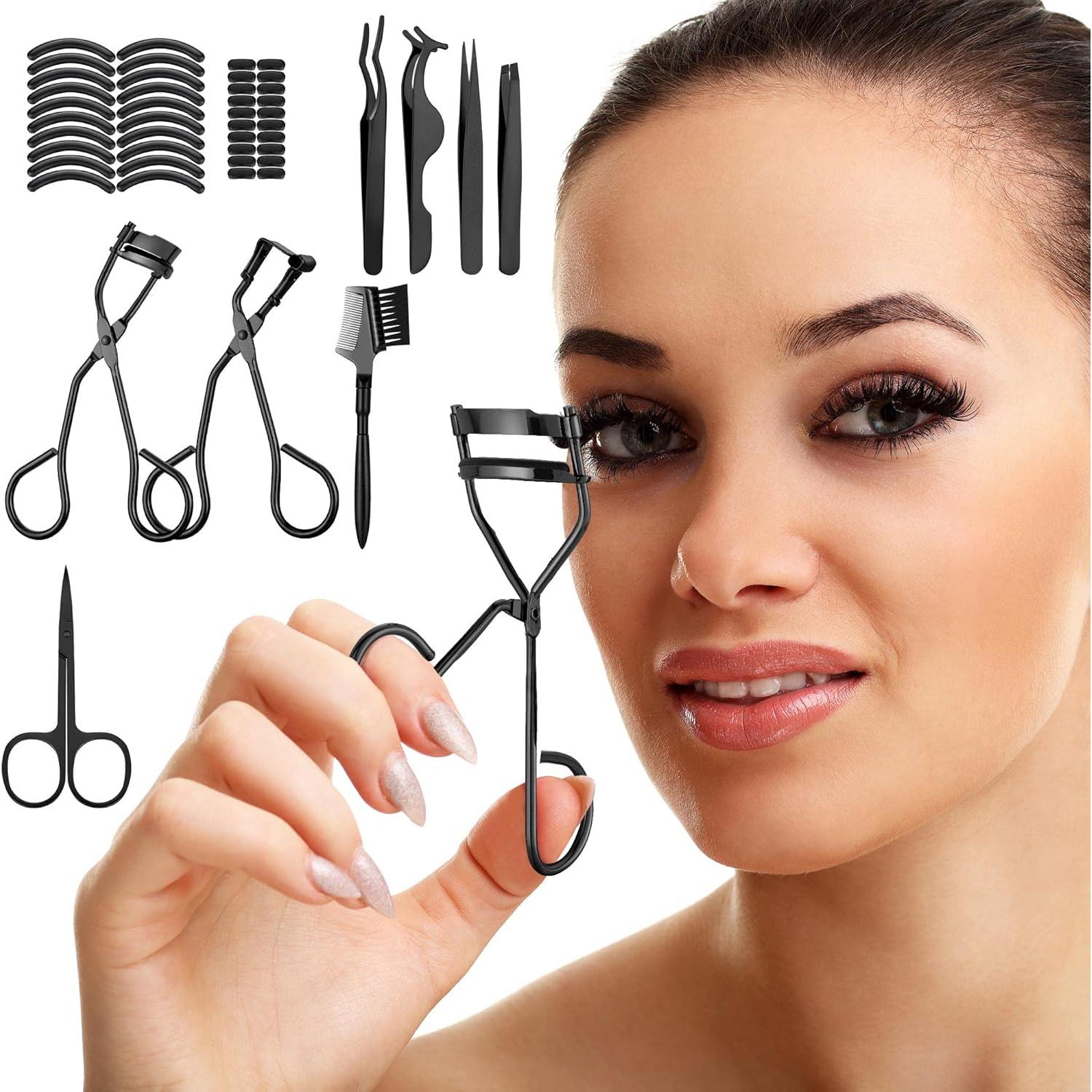 Juego de Herramientas de Maquillaje Mudder 48 Pcs Rizador de Pestañas