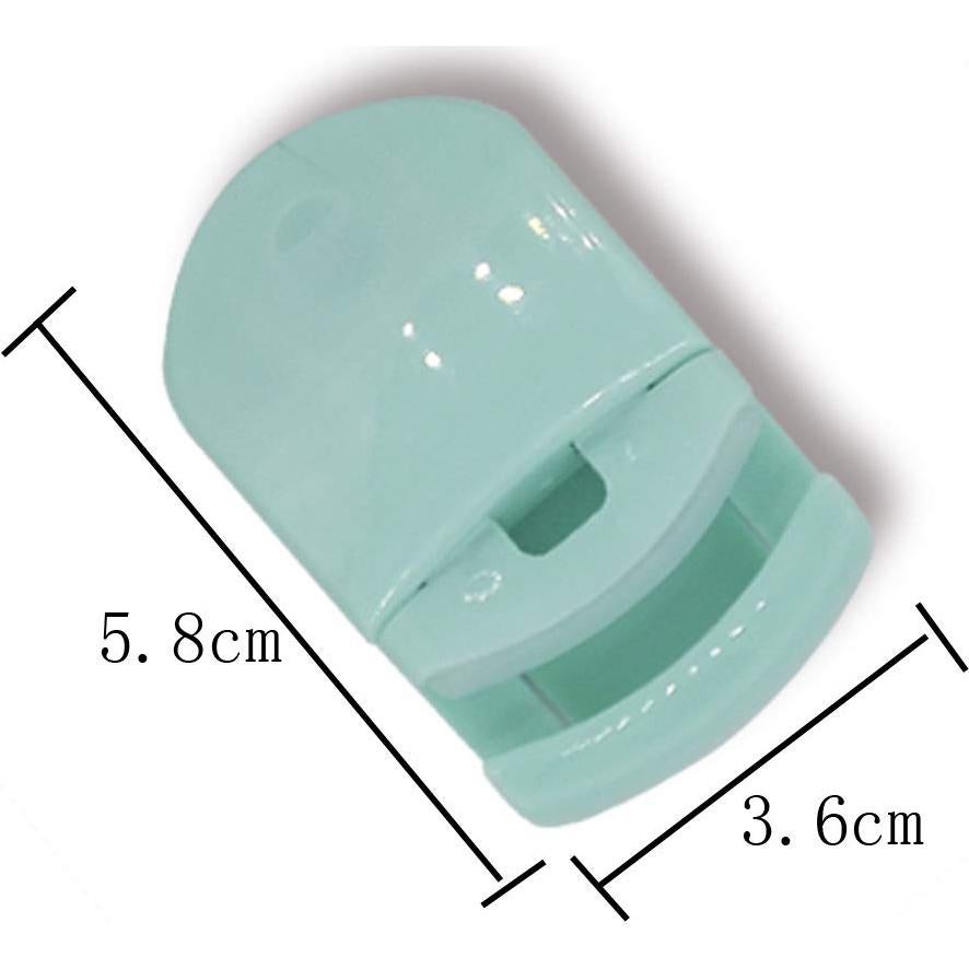 Mini Rizador de Pestañas Portátil 2 Piezas Rosa Verde