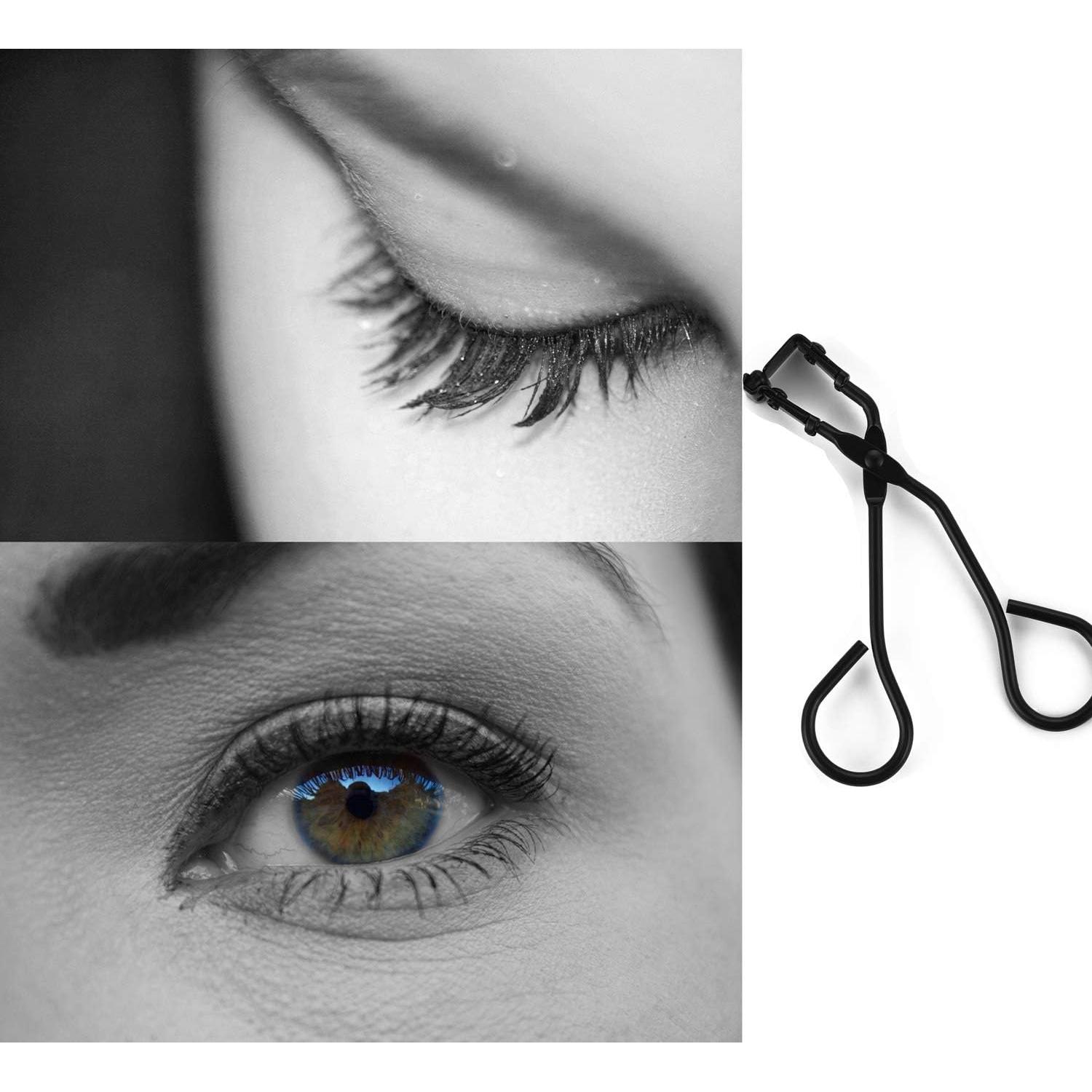 Rizador de Pestañas Mini de Metal con Almohadillas de Silicona