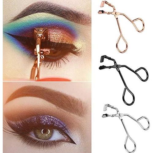 Rizador de Pestañas Mini de Metal con Almohadillas de Silicona