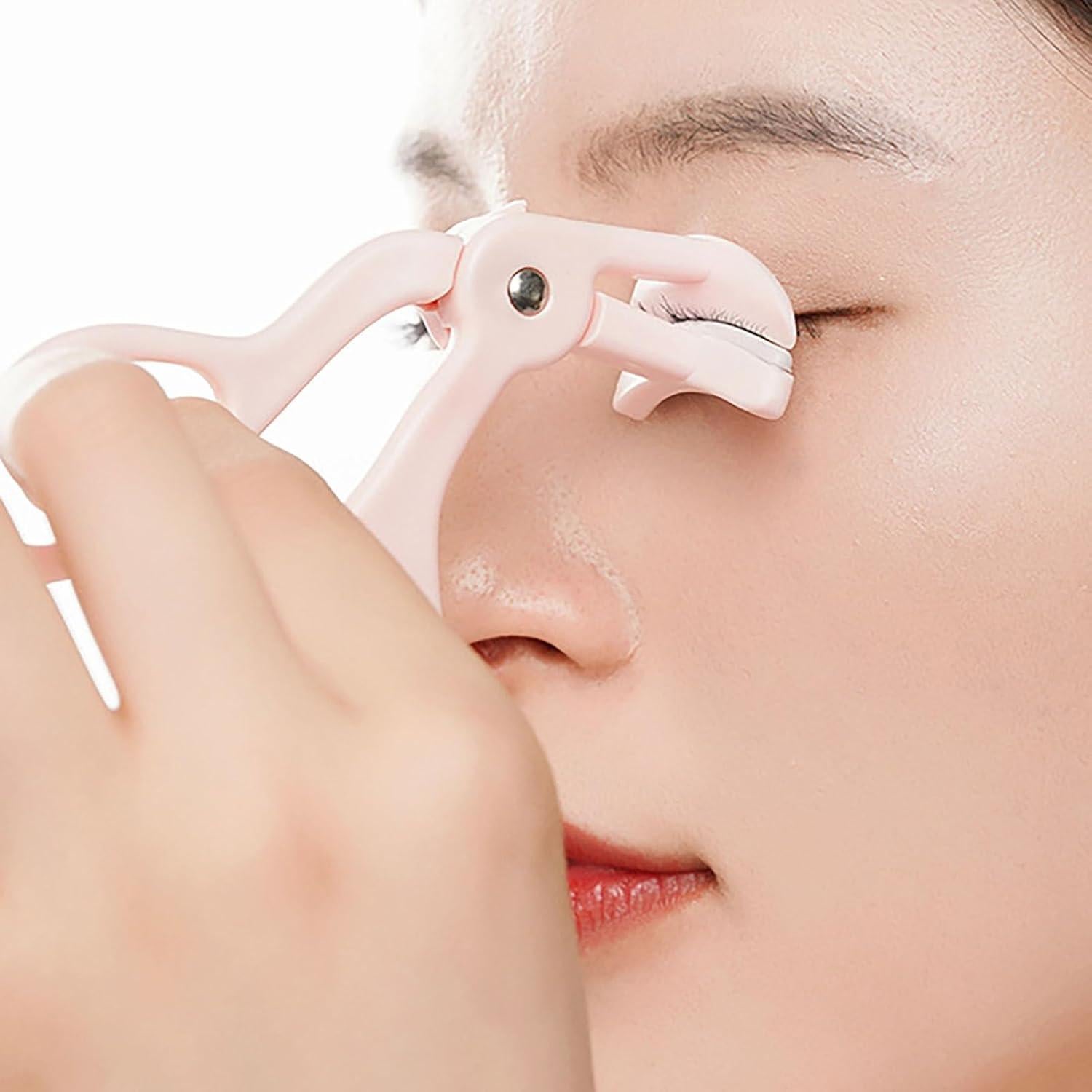 Rizador de Pestañas Hfpengzan Rosa con 2 Almohadillas Repuesto