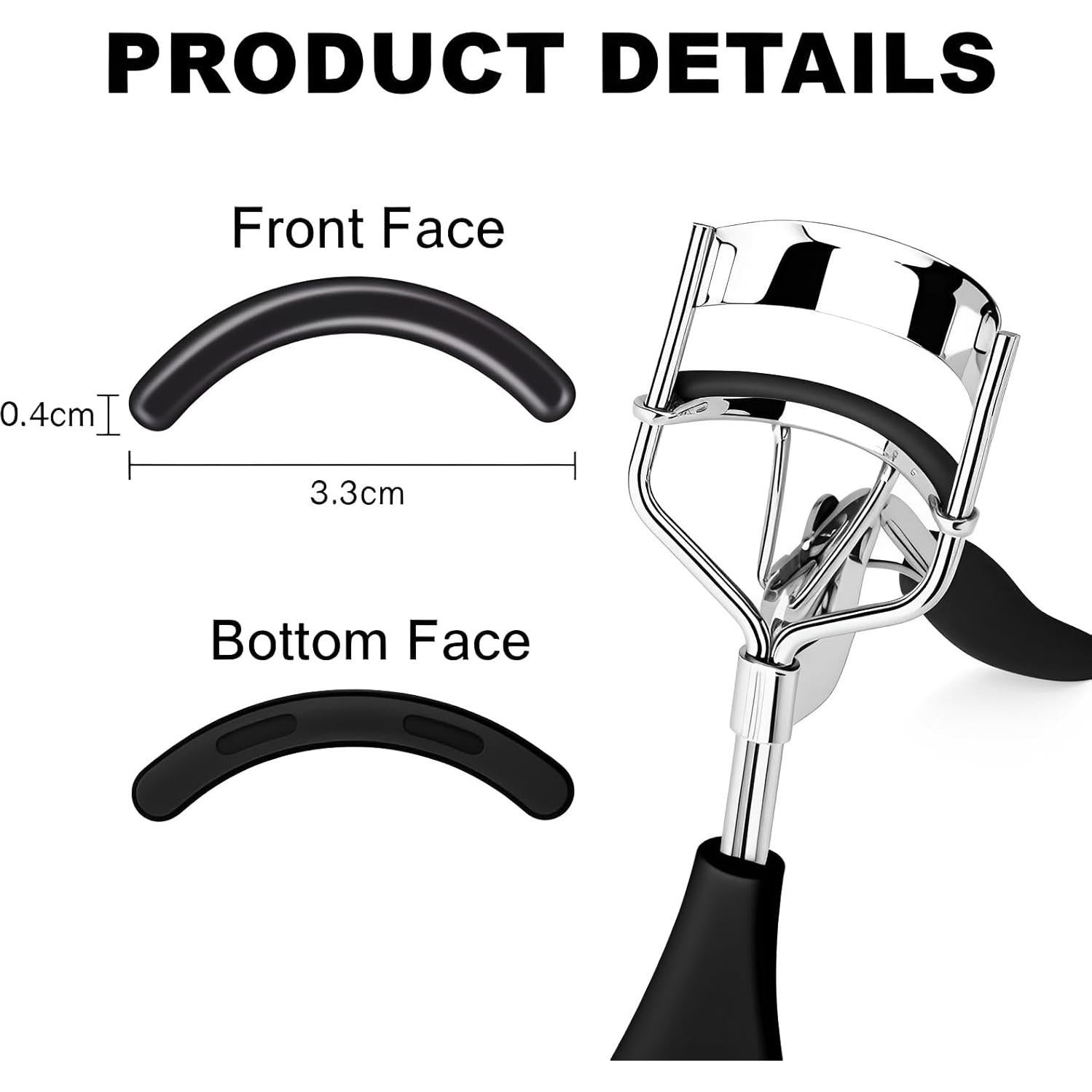 Recargas de rizador de pestañas Pdtwq 30 unidades silicona