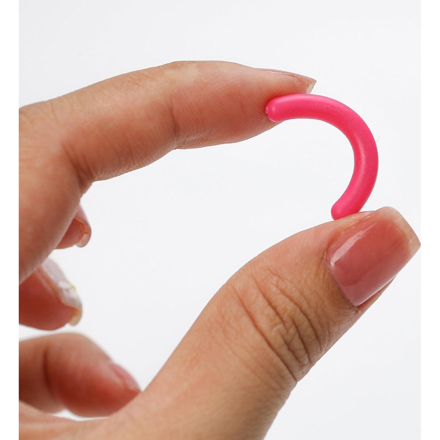Rizador de Pestañas Rosa Badong con Pinzas de Precisión