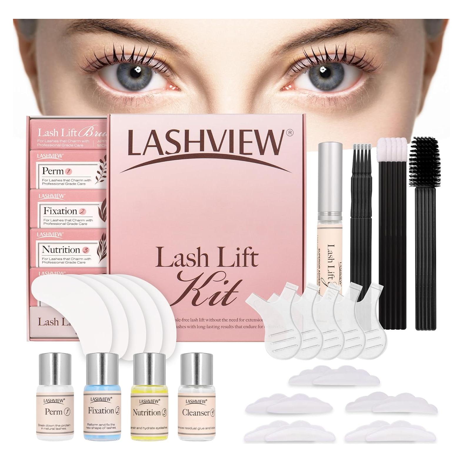 Kit de Elevación de Pestañas LASHVIEW - Rizado Semi-Permanente