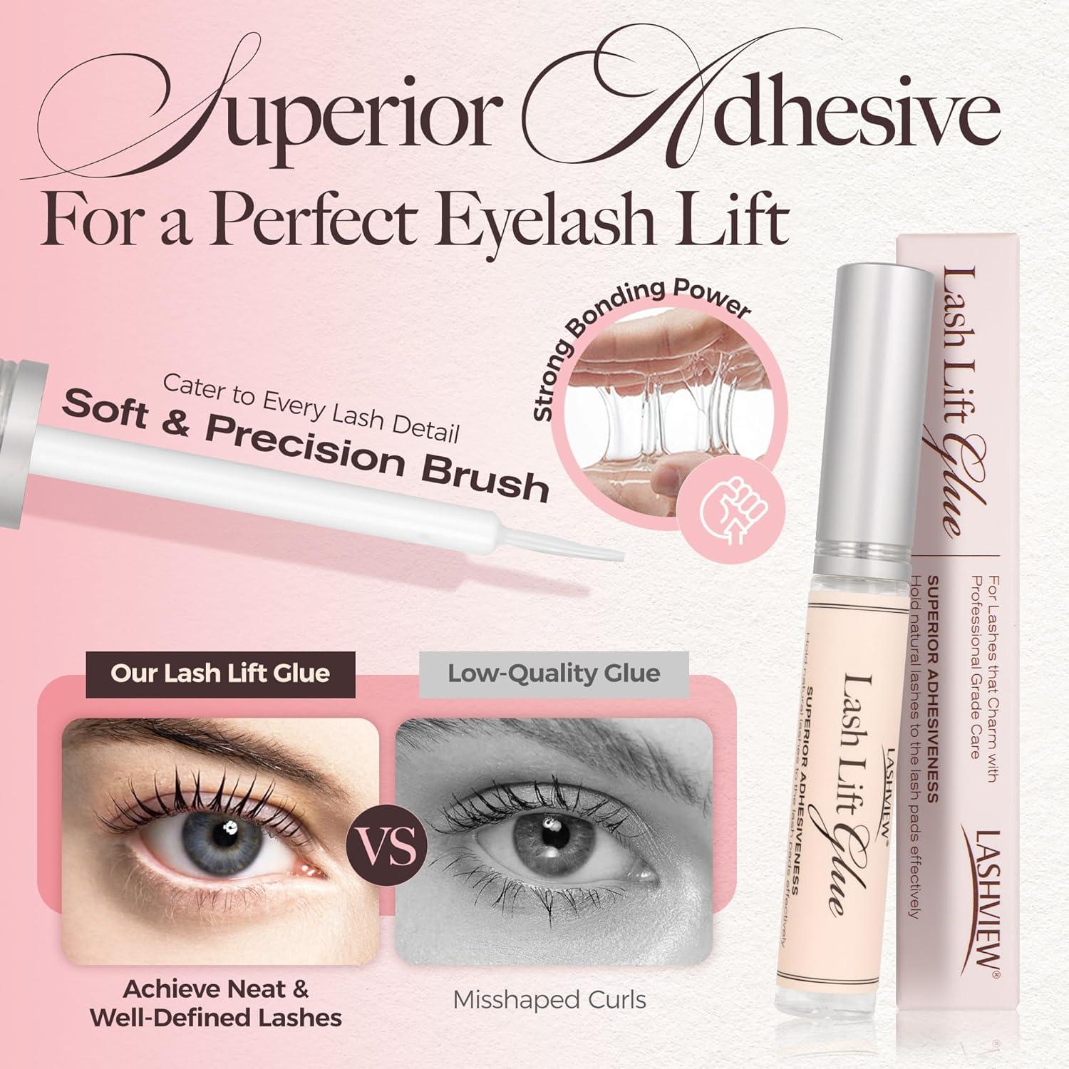 Kit de Elevación de Pestañas LASHVIEW - Rizado Semi-Permanente