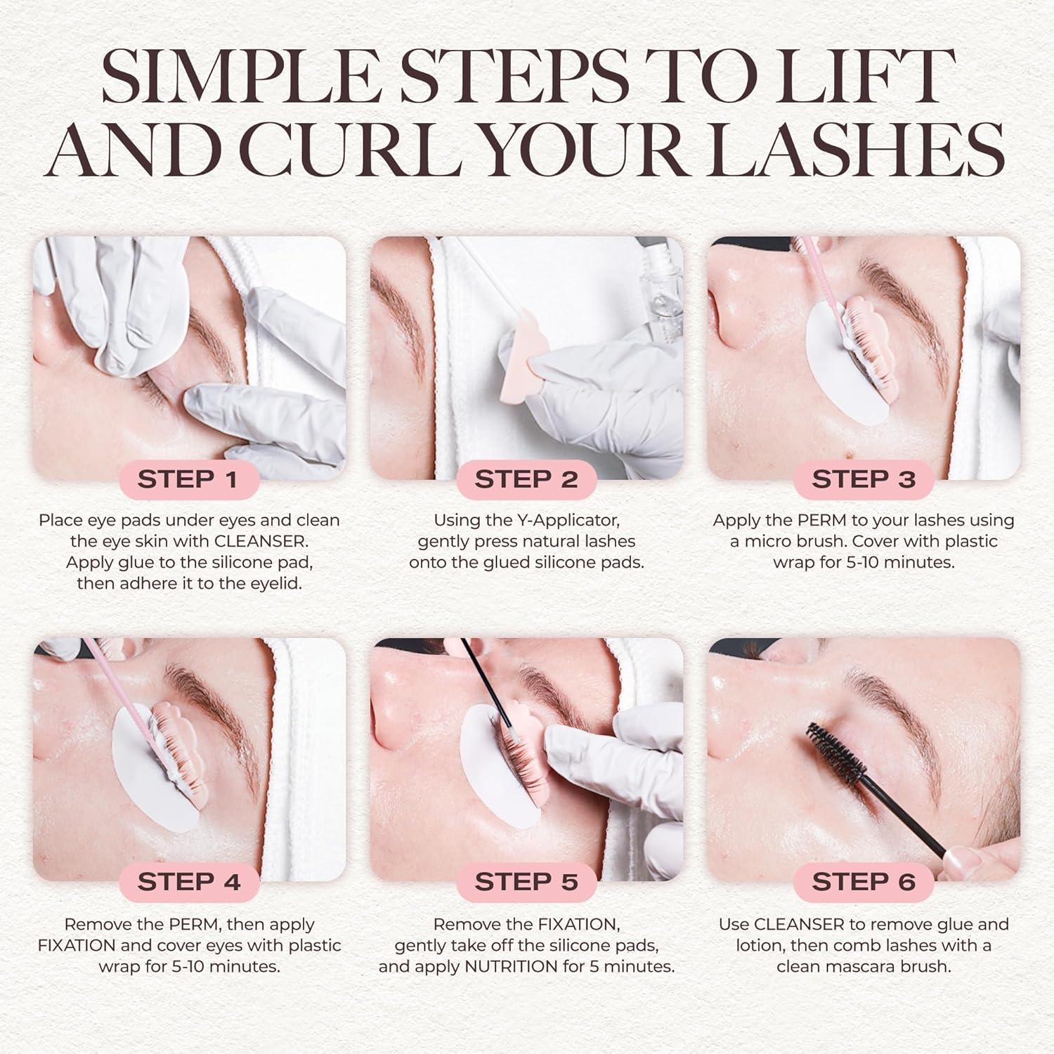 Kit de Elevación de Pestañas LASHVIEW - Rizado Semi-Permanente