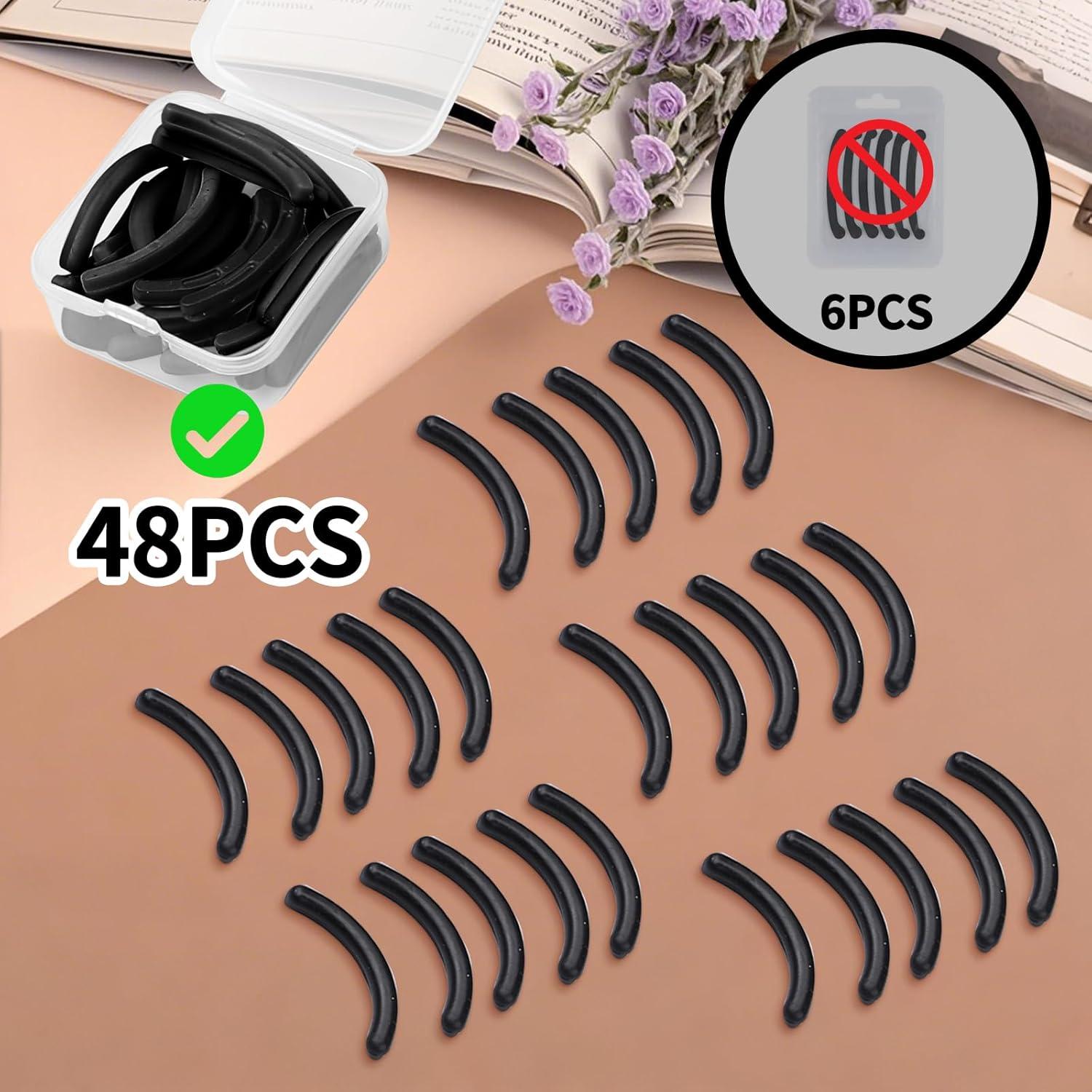 48 Almohadillas de Silicona para Rizador de Pestañas Tweezerman