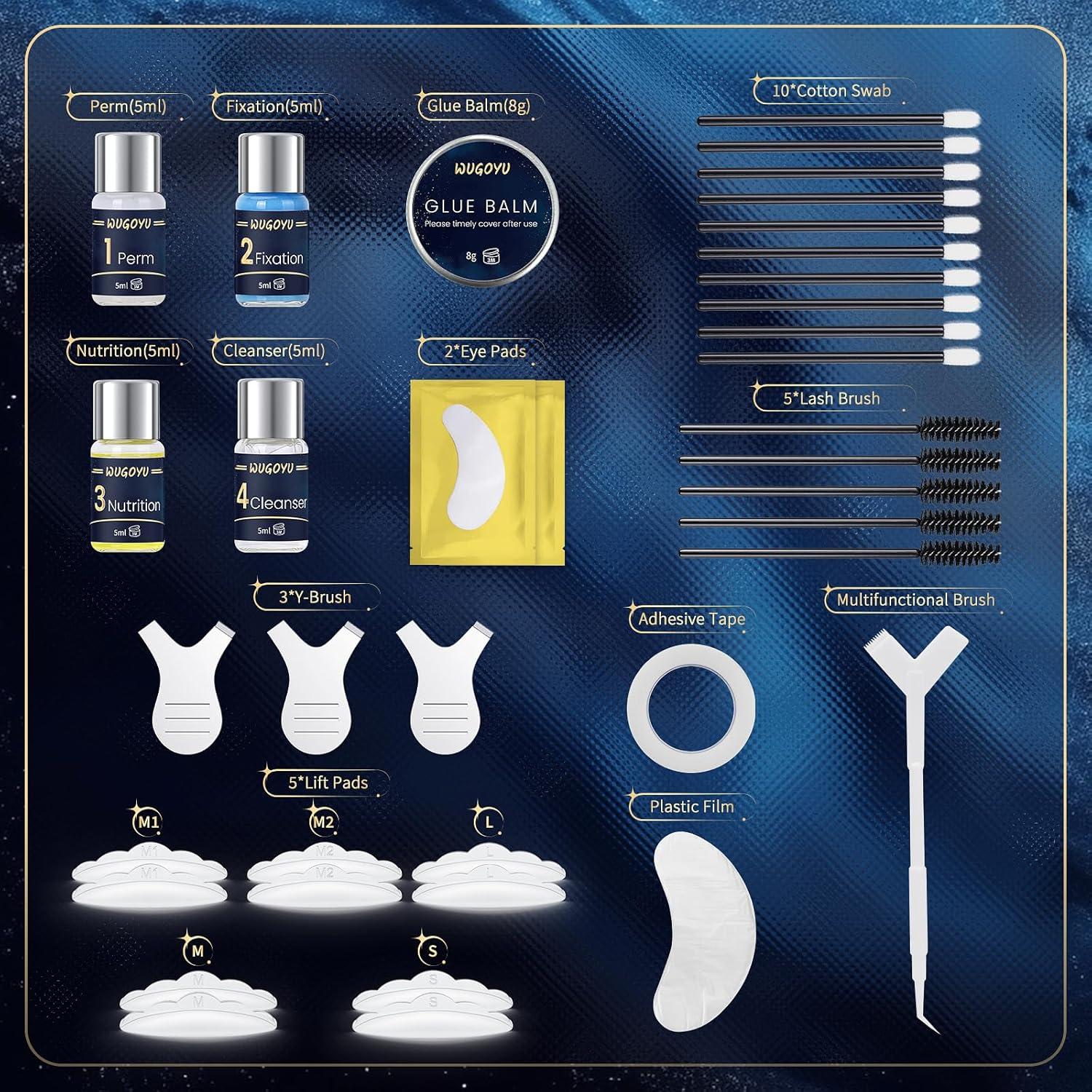 Kit Profesional de Elevación de Pestañas y Cejas WUGOYU 2 en 1