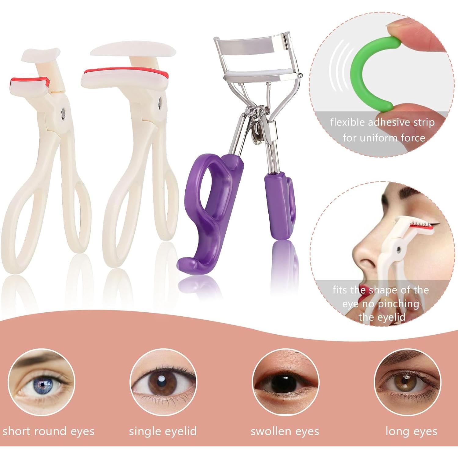 Set de 3 Rizadores de Pestañas Henduoren con Almohadillas