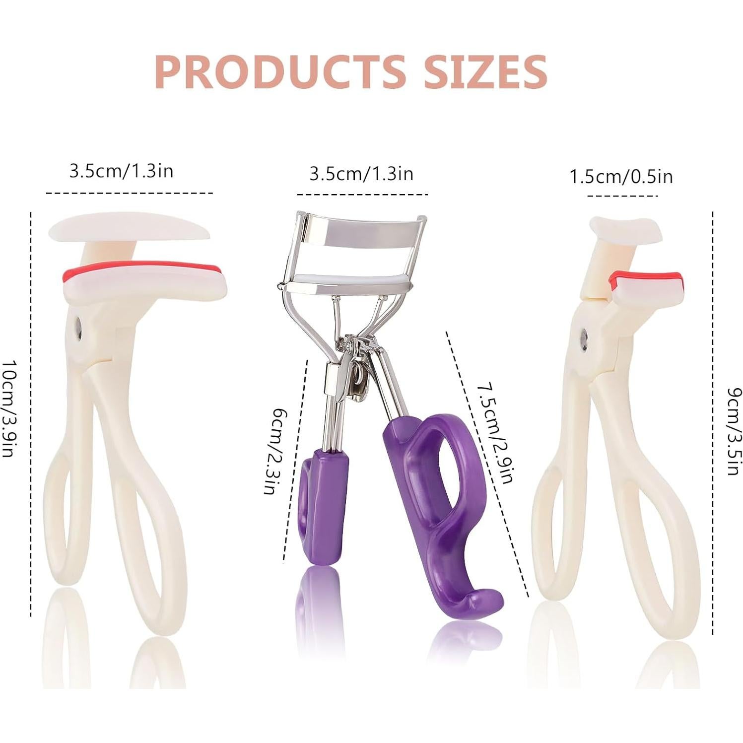 Set de 3 Rizadores de Pestañas Henduoren con Almohadillas