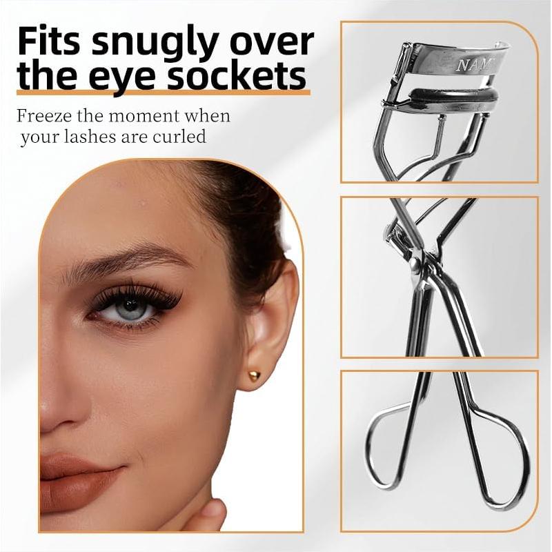 Rizador de Pestañas Namyo Plata Perla con 10 Recargas de Silicona