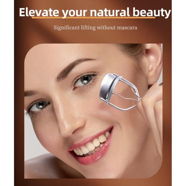 Rizador de Pestañas Namyo Plata Perla con 10 Recargas de Silicona