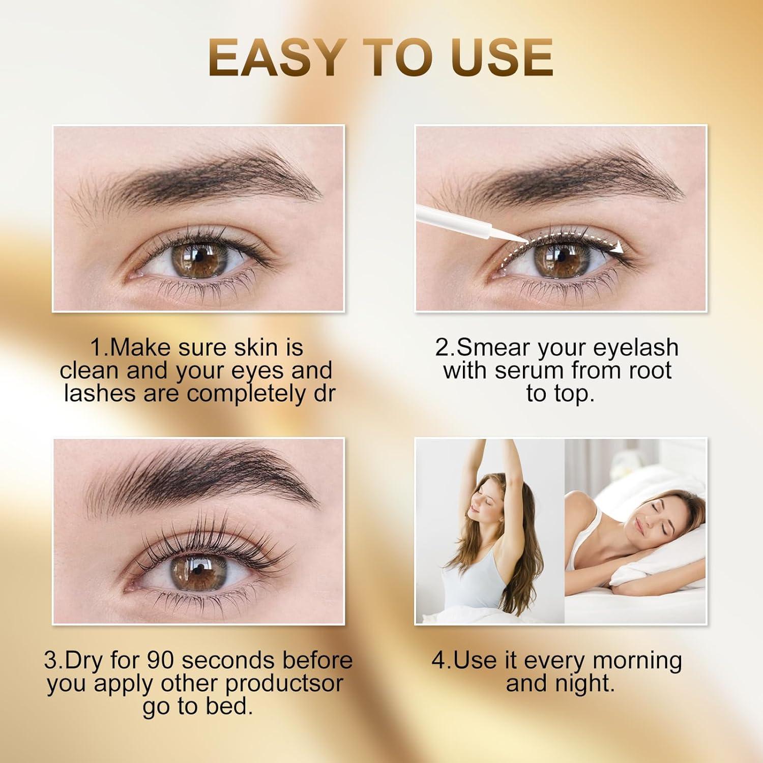 Suero Natural para Crecimiento de Pestañas NAILKISS 10.91cm