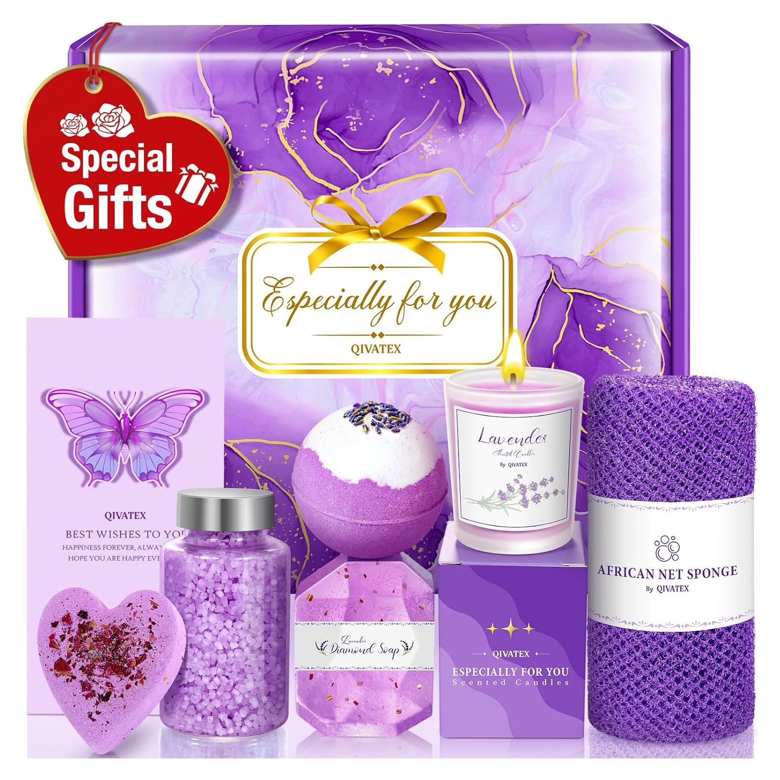 Set de Regalo de Baño Qivatex Lavanda - 6 Piezas