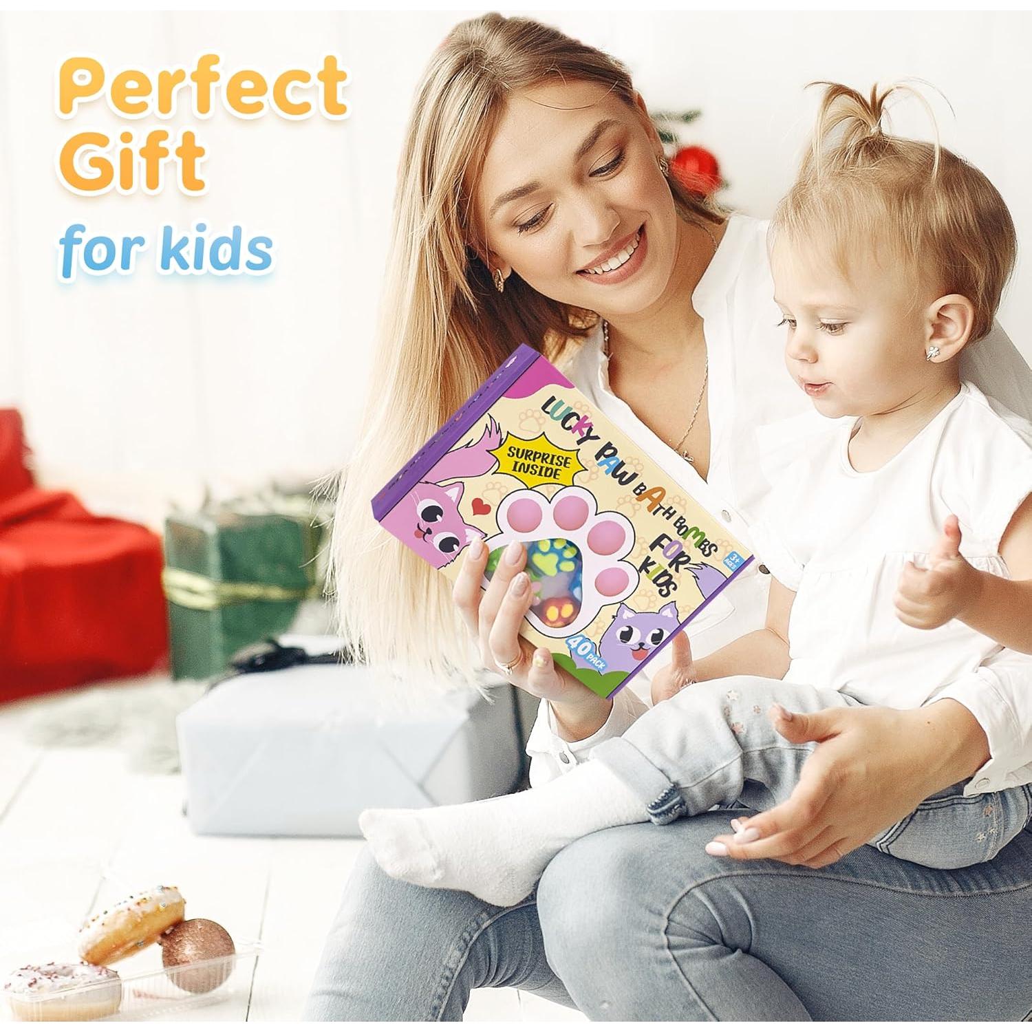 Set de 40 Bombas de Baño para Niños con Juguetes Sorpresa