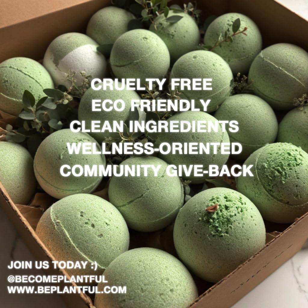 Bombas de Baño Orgánicas Plantful™ - Set de 12 Grandes