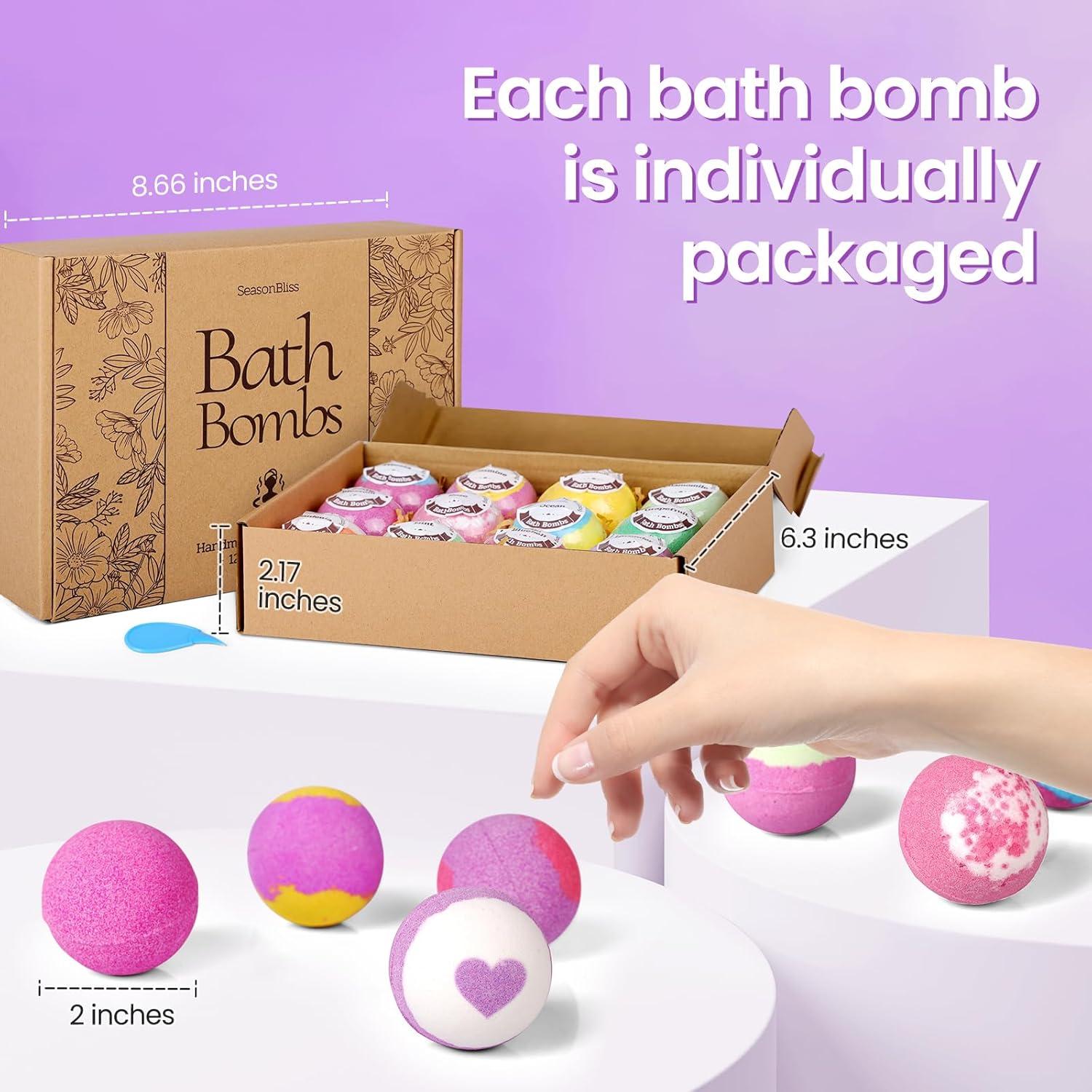 Set de 12 Bombas de Baño SeasonBliss - Manteca de Karité