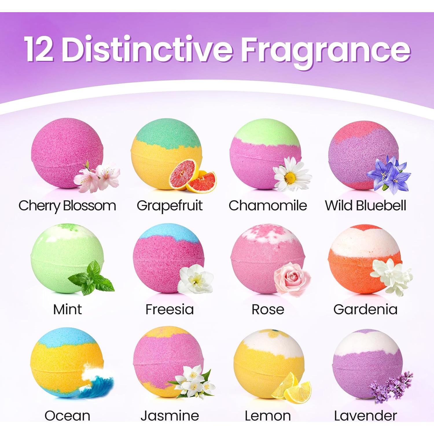 Set de 12 Bombas de Baño SeasonBliss - Manteca de Karité