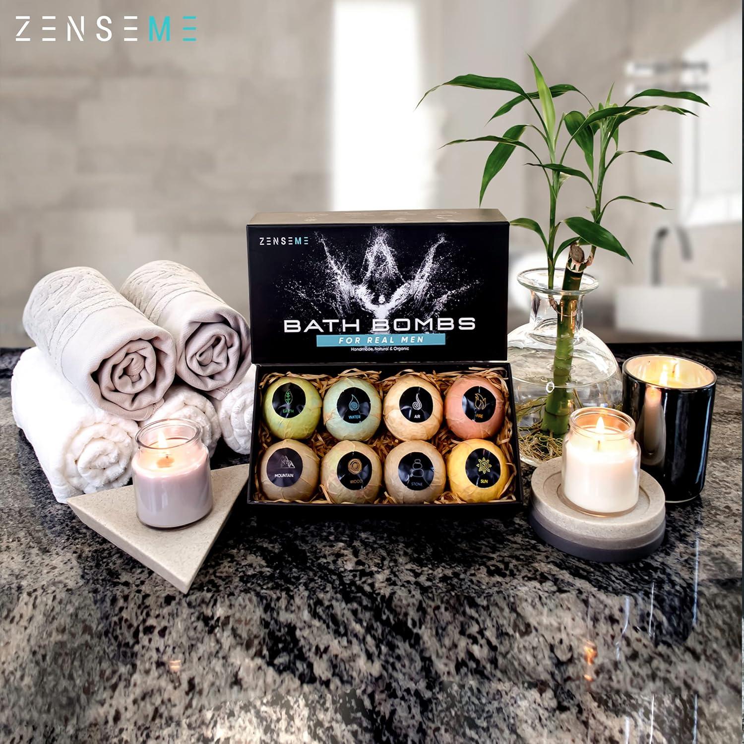 Set de 8 Bombas de Baño Orgánicas ZenseMe para Hombres