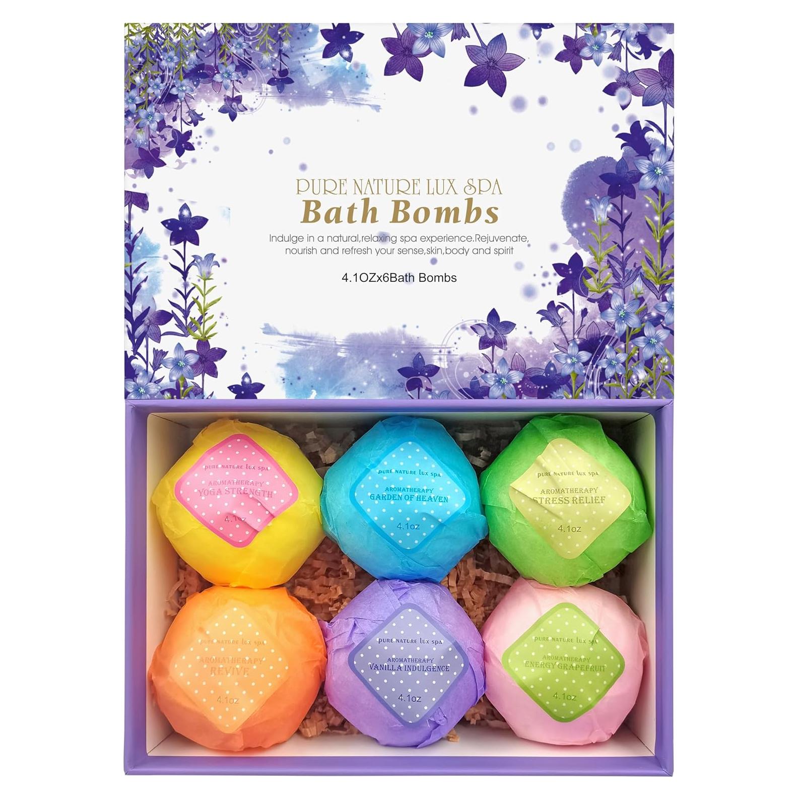 Juego de Bombas de Baño Pure Nature Lux Spa XXL 6 x 116 g