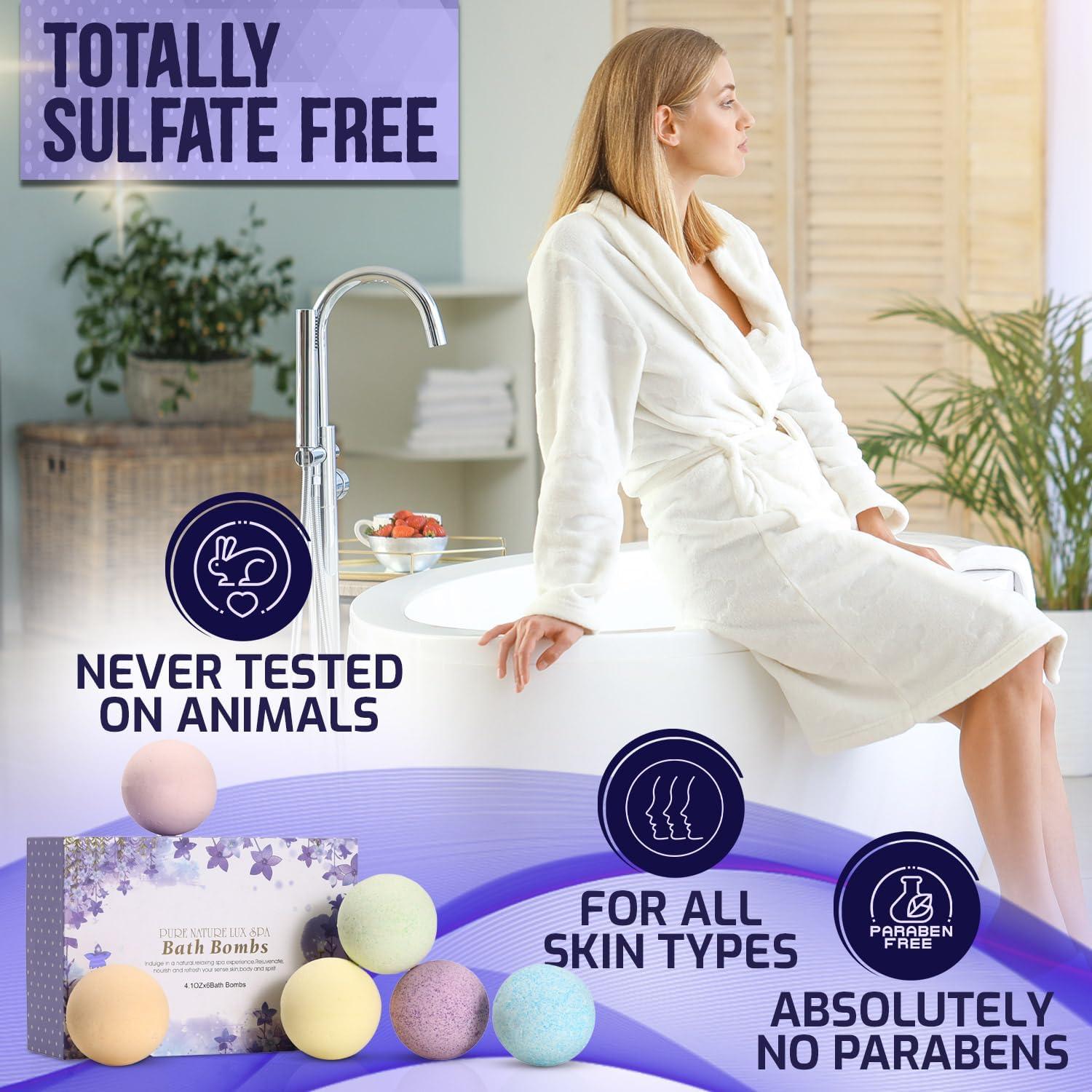 Juego de Bombas de Baño Pure Nature Lux Spa XXL 6 x 116 g