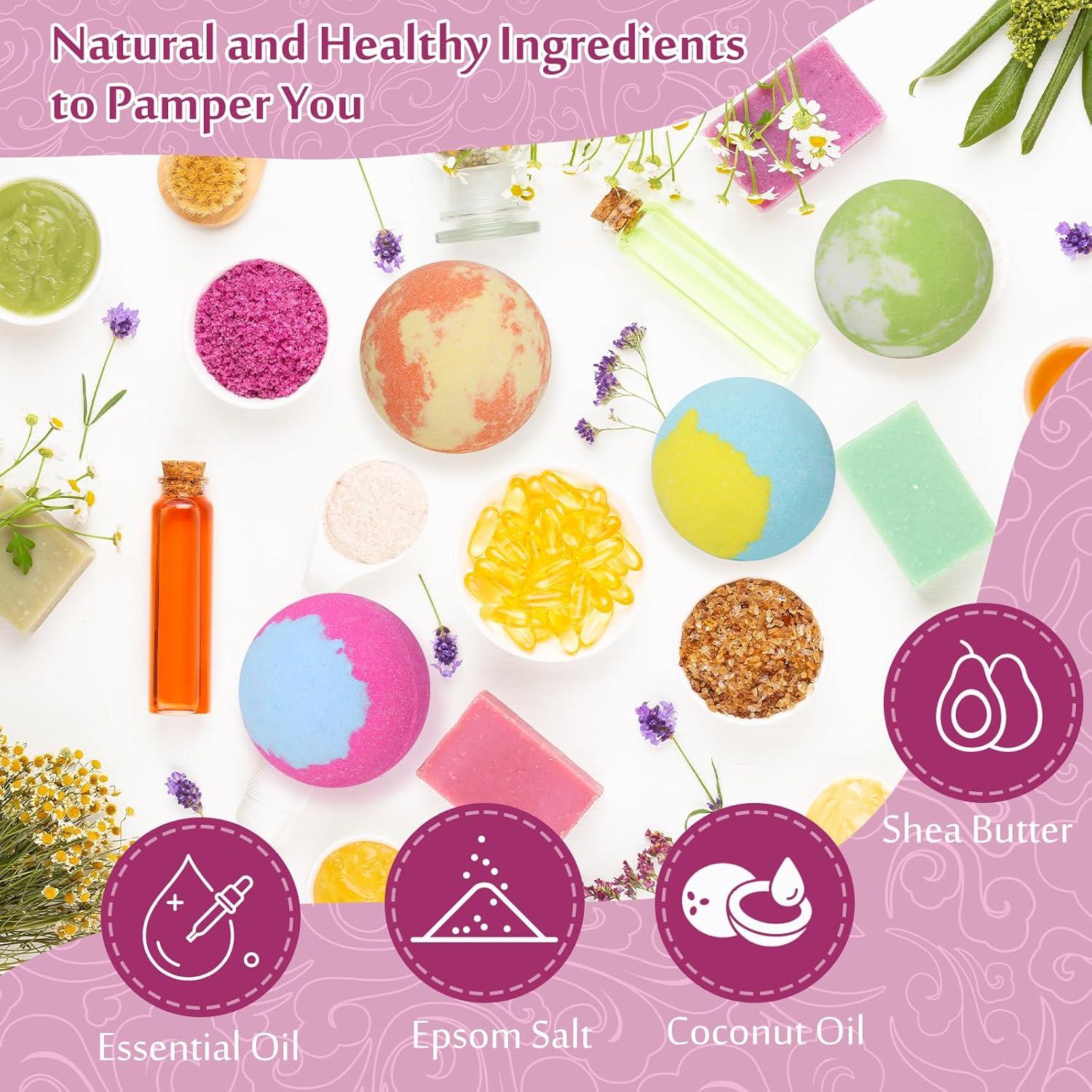 Set de 20 Bombas de Baño Lisotera con Aceites Esenciales