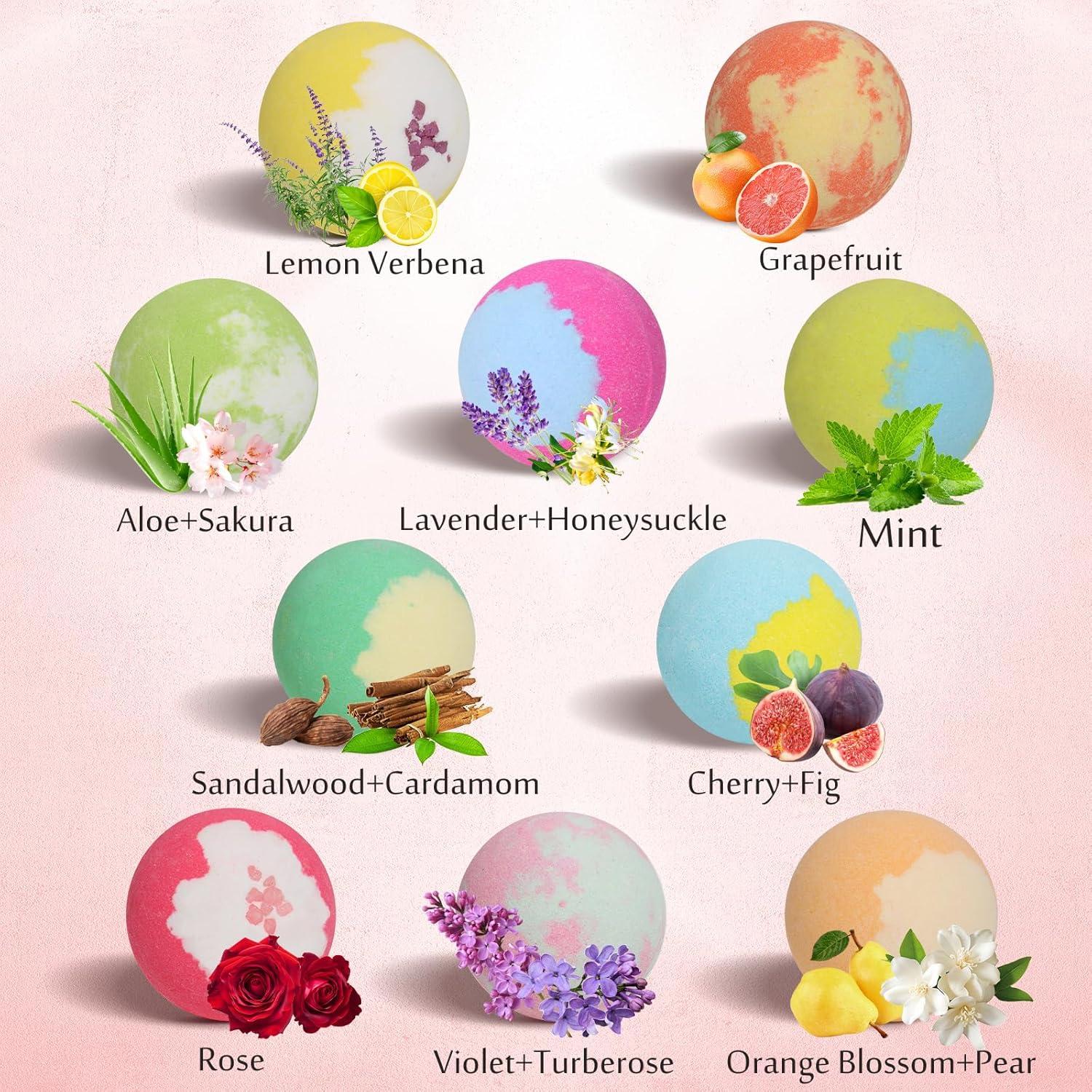 Set de 20 Bombas de Baño Lisotera con Aceites Esenciales