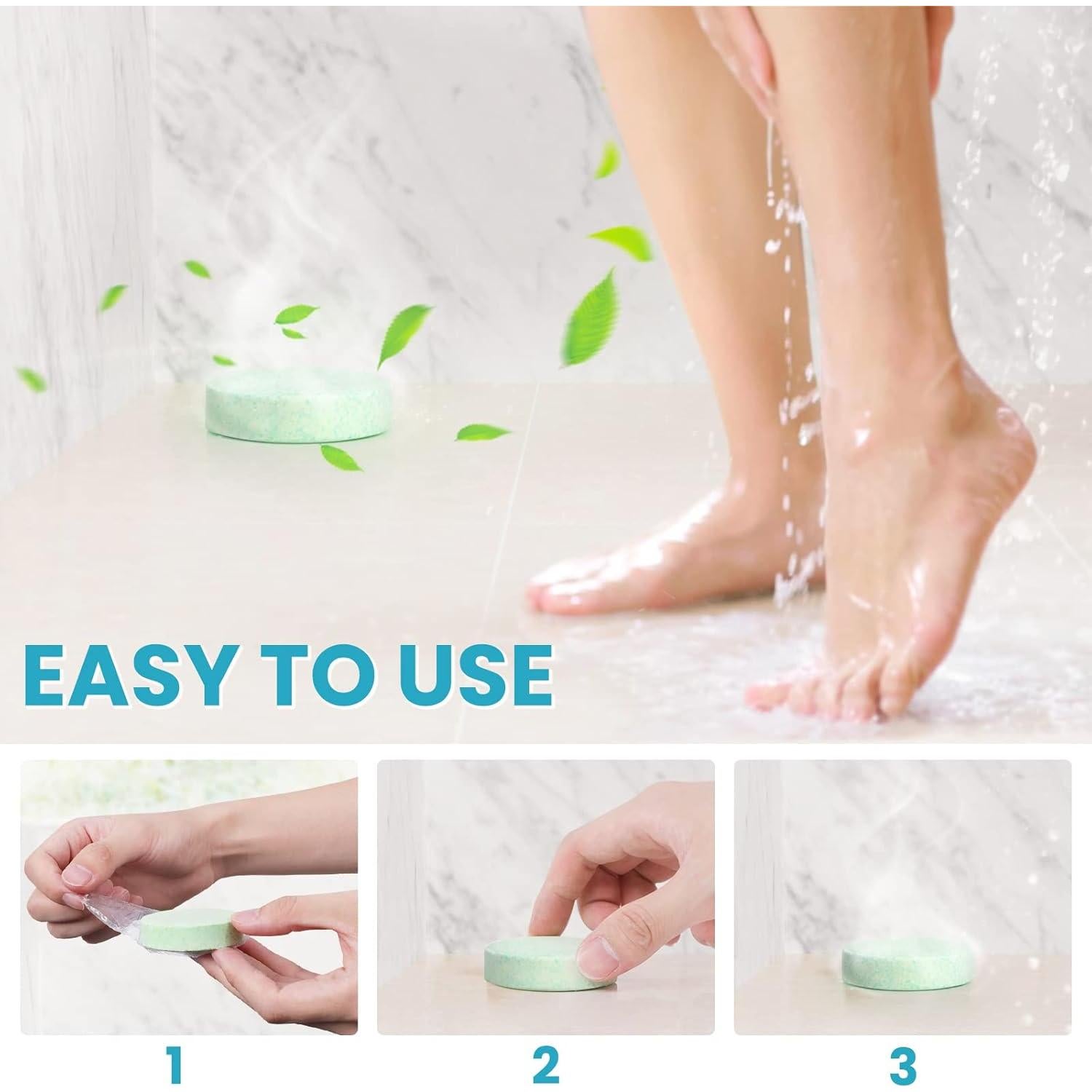 Juego de 8 pastillas efervescentes CalmNFiz para ducha