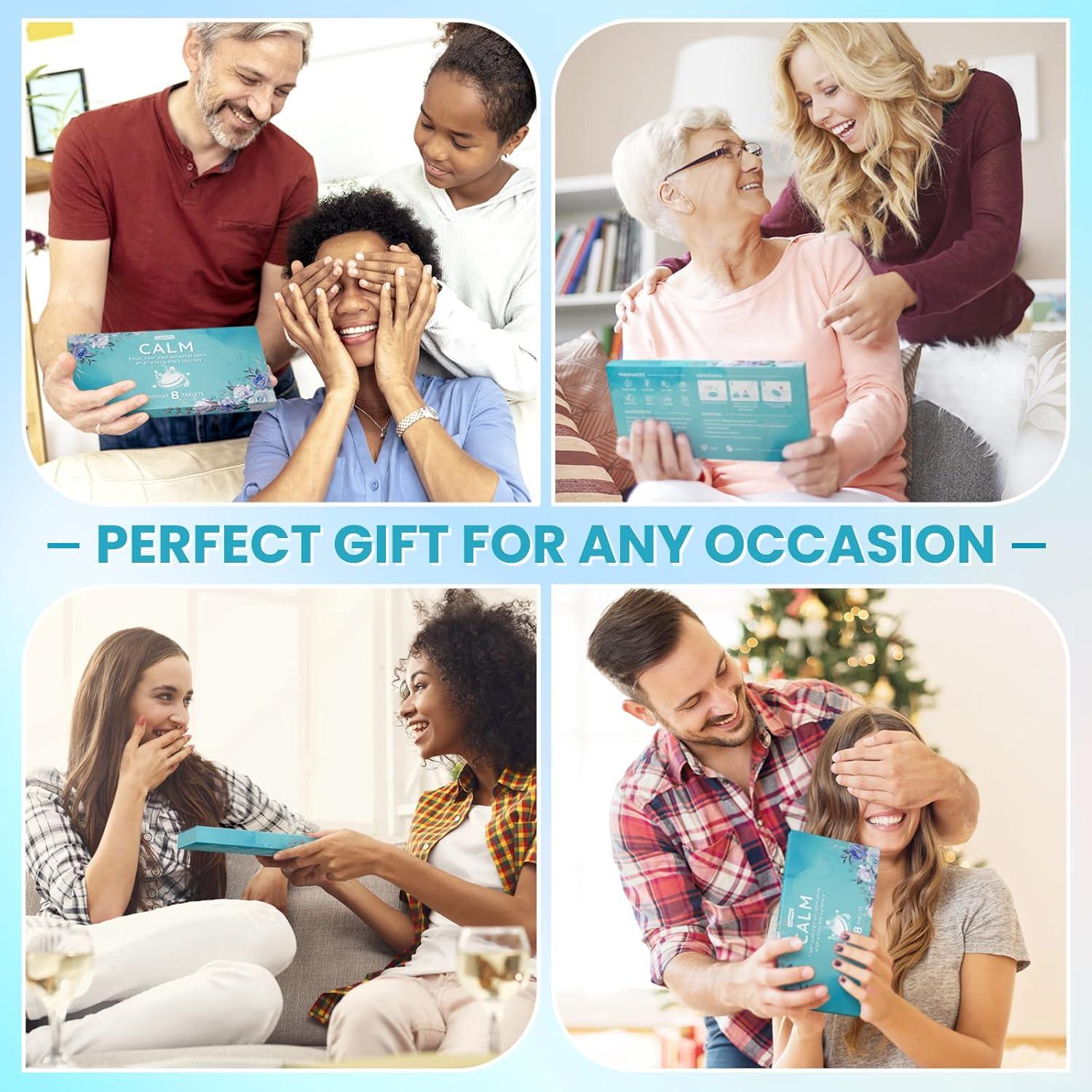 Juego de 8 pastillas efervescentes CalmNFiz para ducha